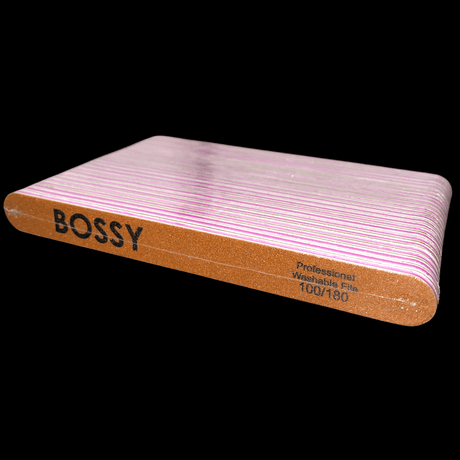 BOSSY Washable File Regular (Oval) GARNET (100/180)