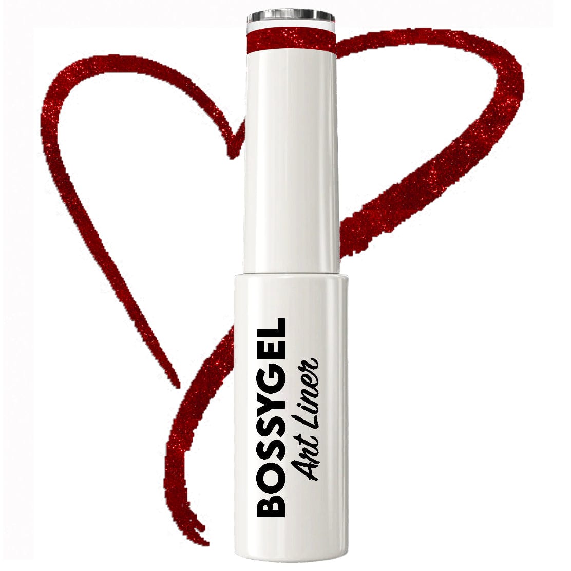 BOSSY Gel Art Liner 020 Red Glitter