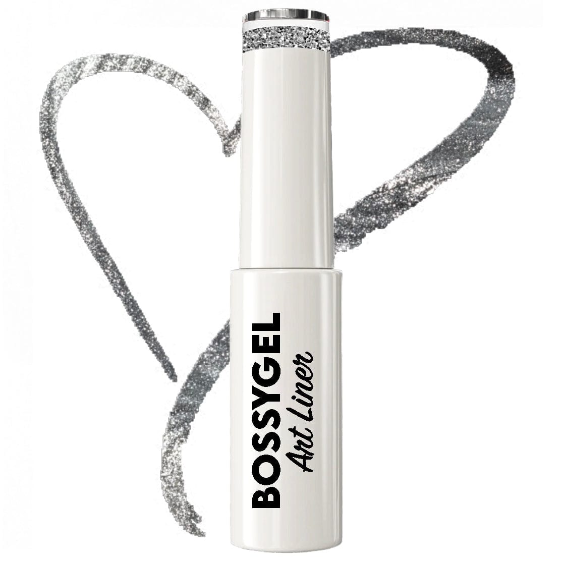 BOSSY Gel Art Liner 022 Metallic Silver Glitter