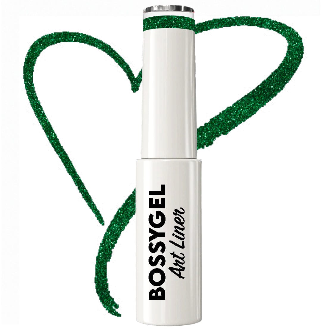 BOSSY Gel Art Liner 024 Christmas Green Glitter