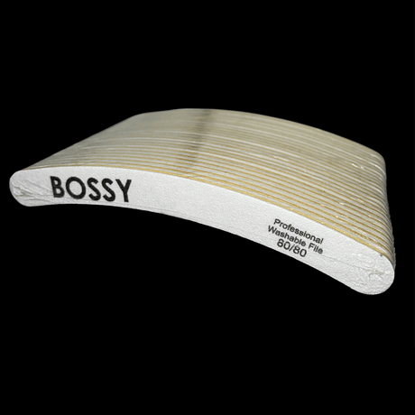 BOSSY Washable File Curve WHITE (80/80)