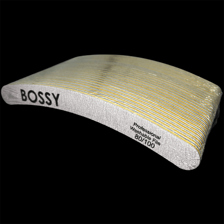 BOSSY Washable File Curve ZEBRA (80/100)