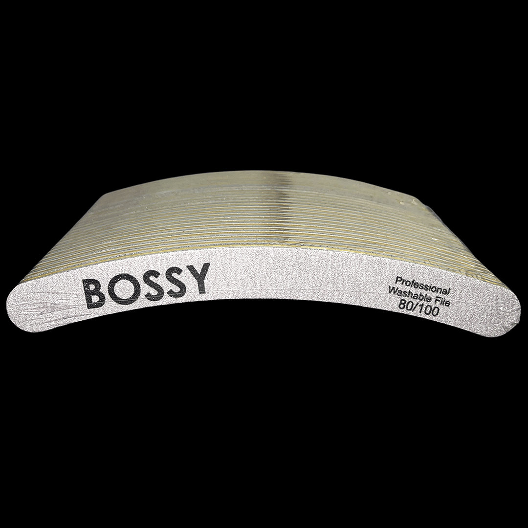 BOSSY Washable File Curve ZEBRA (80/100)