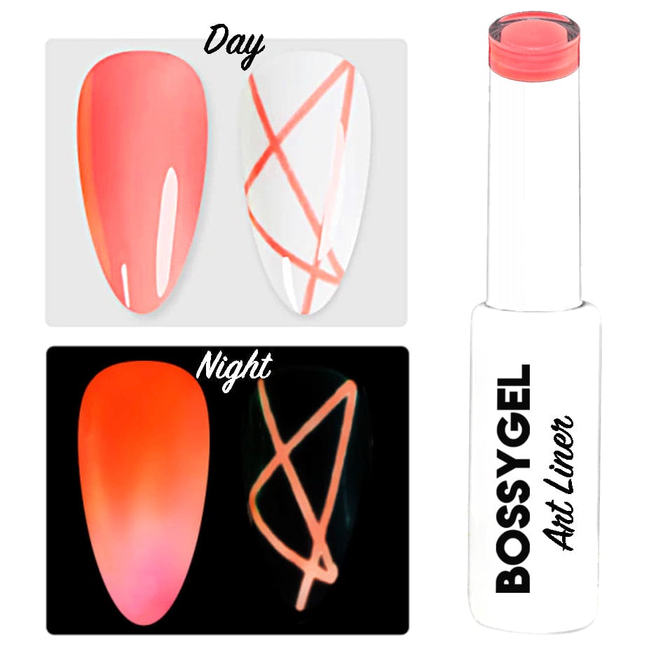 BOSSY Gel Art Liner Glow In The Dark 02 Neon Pink