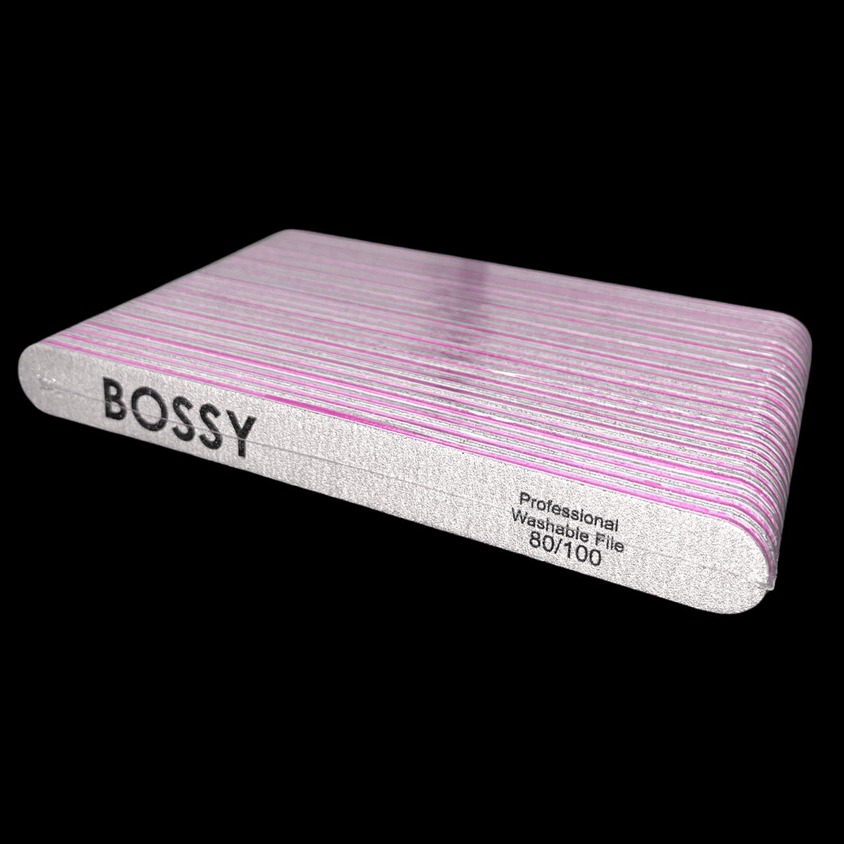 BOSSY Washable File Regular (Oval) ZEBRA (80/100)