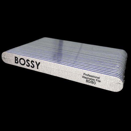 BOSSY Washable File Regular (Oval) ZEBRA (80/80)