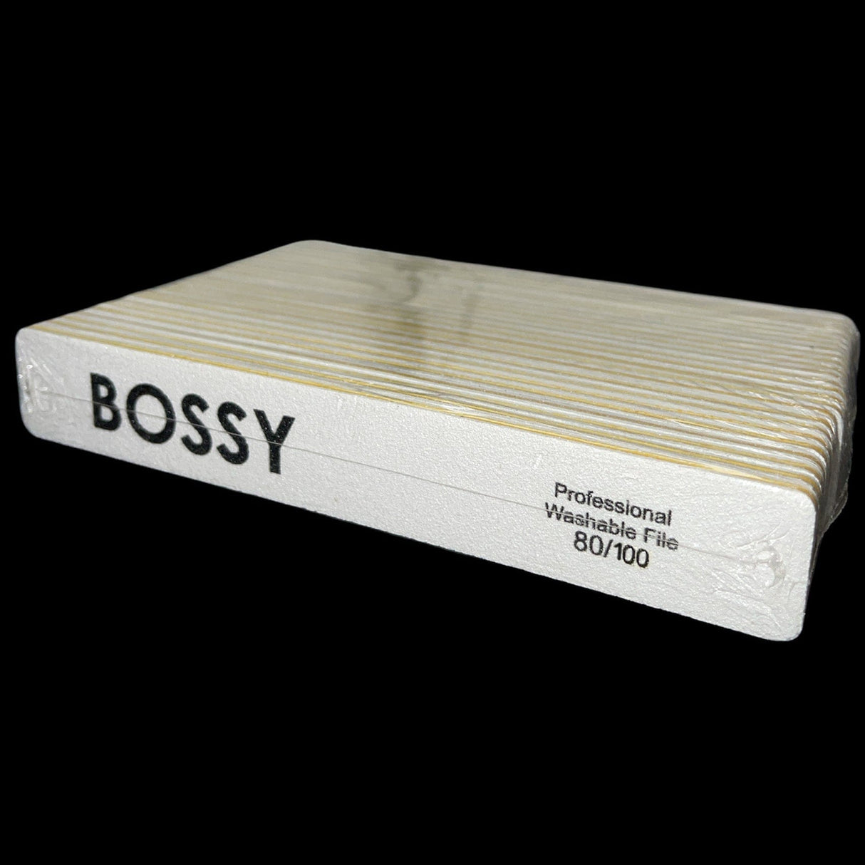 BOSSY Washable File Jumbo Square WHITE (80/100)