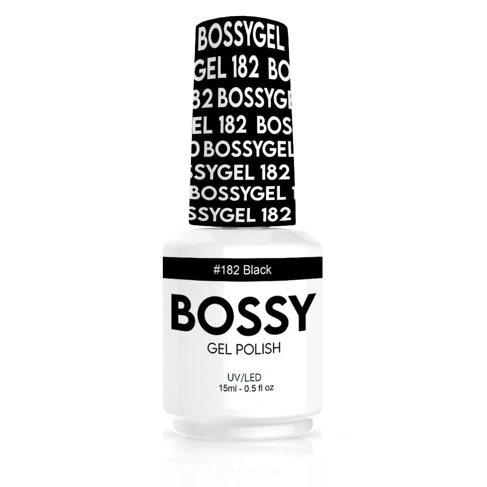 Bossy Gel - Gel Polish (15 ml) # BS182 Black - Jessica Nail & Beauty Supply - Canada Nail Beauty Supply - Gel Single