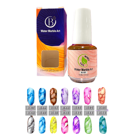 Bossy Water Marble Art (15ml) H-01 - Jessica Nail & Beauty Supply - Canada Nail Beauty Supply - MARBLE INK