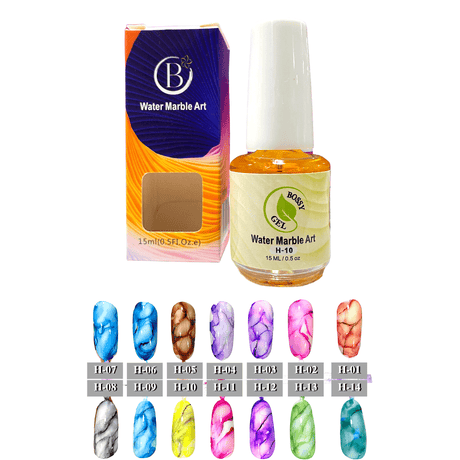 Bossy Water Marble Art (15ml) H-10 - Jessica Nail & Beauty Supply - Canada Nail Beauty Supply - MARBLE INK