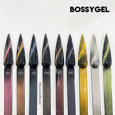 Bossy Gel - Cat Eye Gel Polish (15 ml) #09 - Jessica Nail & Beauty Supply - Canada Nail Beauty Supply - Cat Eye Gel