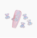 JNBS 3D Kawaii Charm Art Glitter Gummy Bear (Jar of 3 pcs) 1