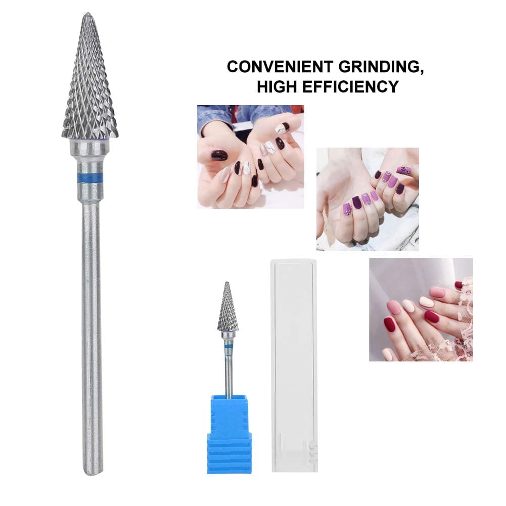 JNBS Carbide Bit Cuticle & Underneath Silver Conical Shape (3/32") C5010344