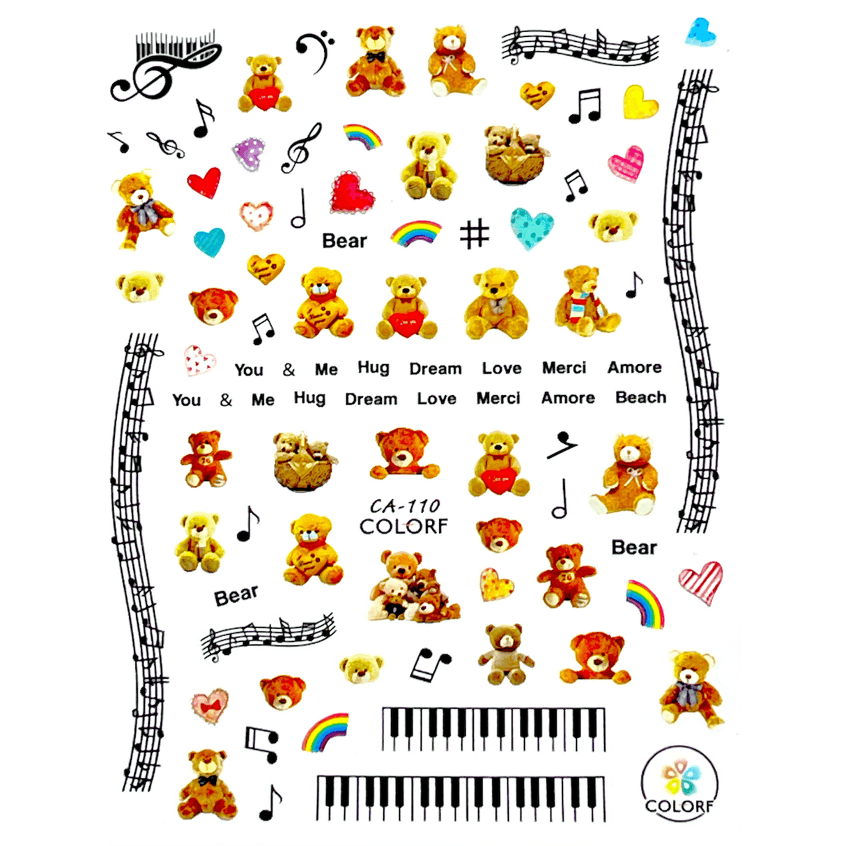 JNBS Nail Sticker Cartoon Version 1