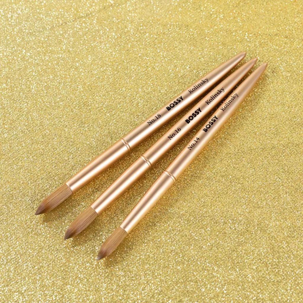 BOSSY Acrylic Brush Gold Premium