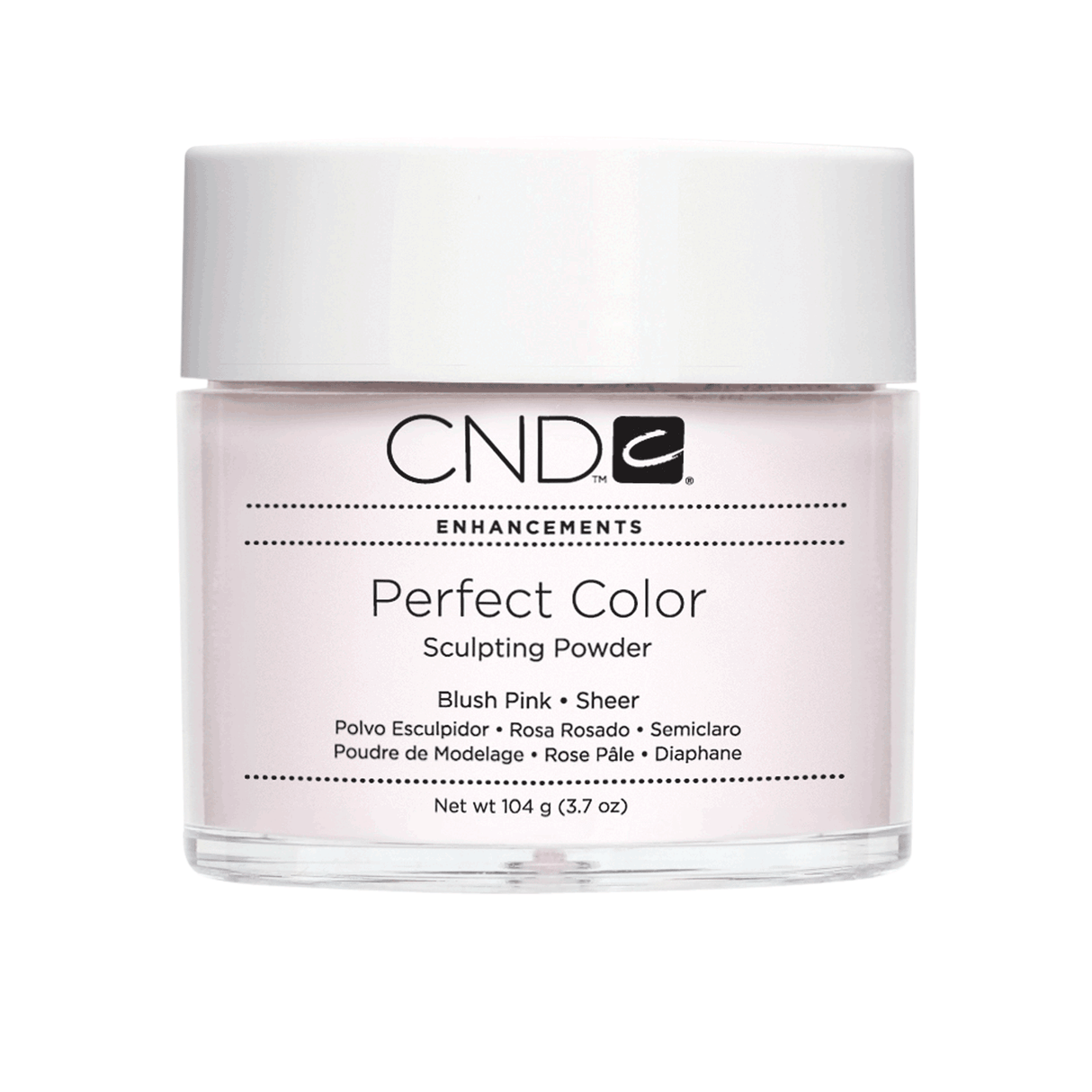 CND Perfect Color Acrylic Powder Sculpting Powder Blush Pink Sheer