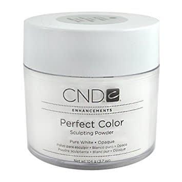 CND Perfect Color Acrylic Powder Sculpting Powder Pure White Opaque