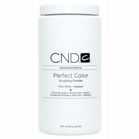 CND Perfect Color Acrylic Powder Sculpting Powder Pure White Opaque