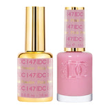 DND DC Duo Gel Matching Color 147 Pink Powder
