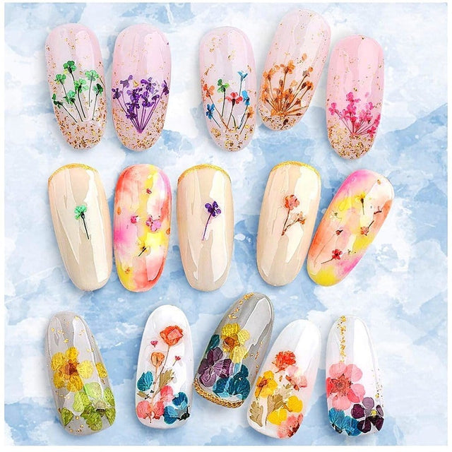 Nail Art - Dried Flower Set #04 ( Box of 12 Colors) - Jessica Nail & Beauty Supply - Canada Nail Beauty Supply - DRIED FLOWERS
