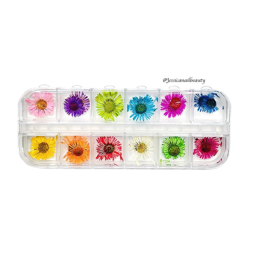 Nail Art - Dried Flower Set #03 ( Box of 12 Colors) - Jessica Nail & Beauty Supply - Canada Nail Beauty Supply - DRIED FLOWERS