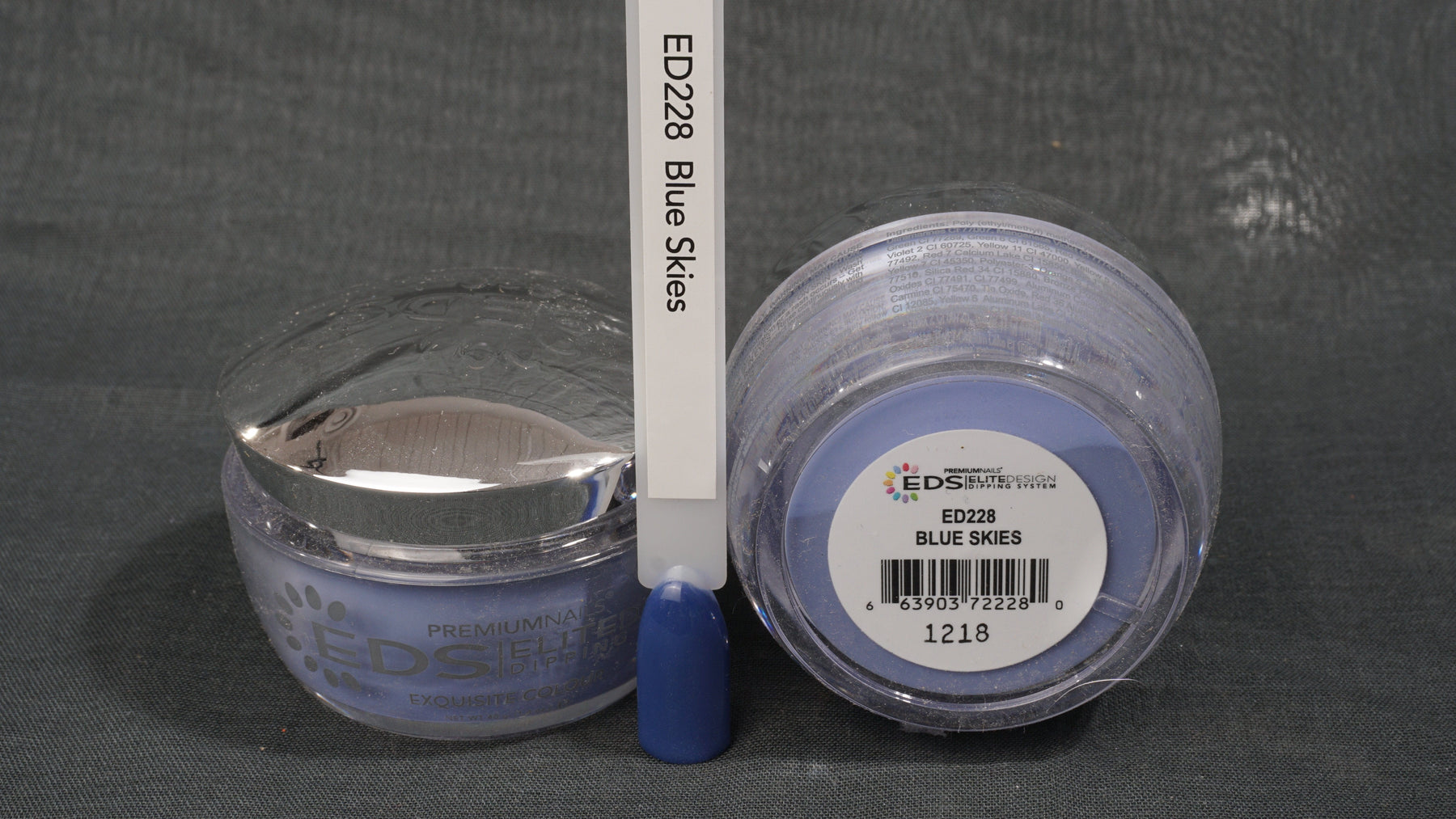 ED228 Blue Skies 40 g - ELITEDESIGN PREMIUM NAILS Dip Powder - Jessica Nail & Beauty Supply - Canada Nail Beauty Supply - ELITEDESIGN DIP POWDER