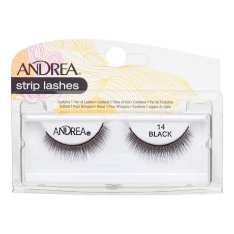 Andrea Eyelashes - Black Strip - #14 - Jessica Nail & Beauty Supply - Canada Nail Beauty Supply - Strip Lash