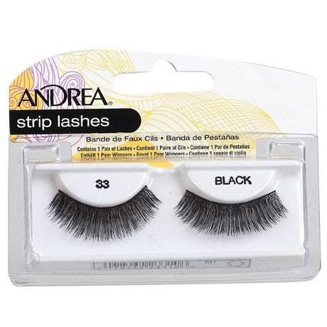 Andrea Eyelashes - Black Strip - #33 - Jessica Nail & Beauty Supply - Canada Nail Beauty Supply - Strip Lash