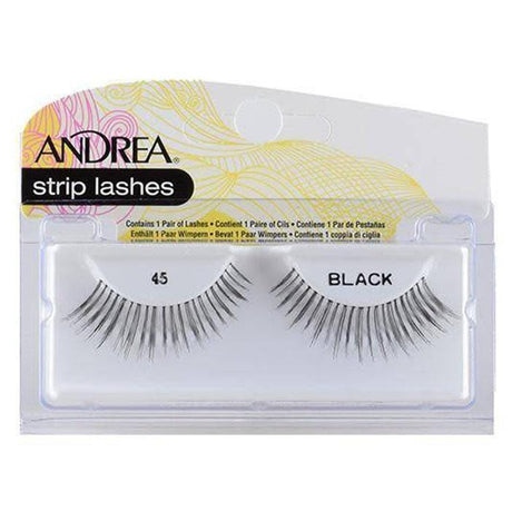 Andrea Eyelashes - Black Strip - #45 - Jessica Nail & Beauty Supply - Canada Nail Beauty Supply - Strip Lash