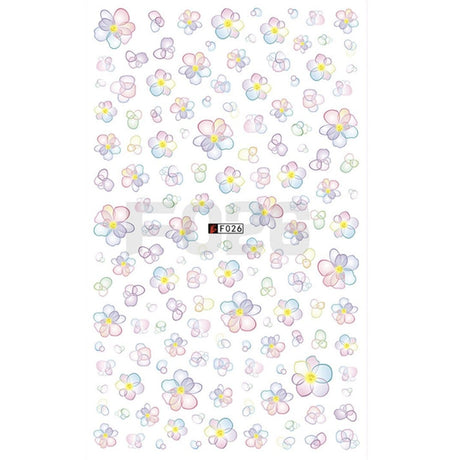 JNBS Nail Sticker Flowers Version 2