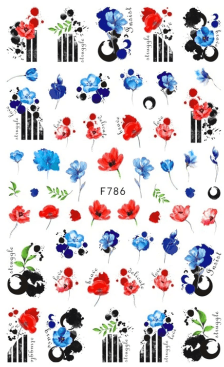 JNBS Nail Sticker Flowers Version 2