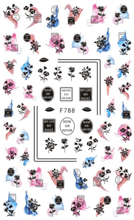 JNBS Nail Sticker Flowers Version 2