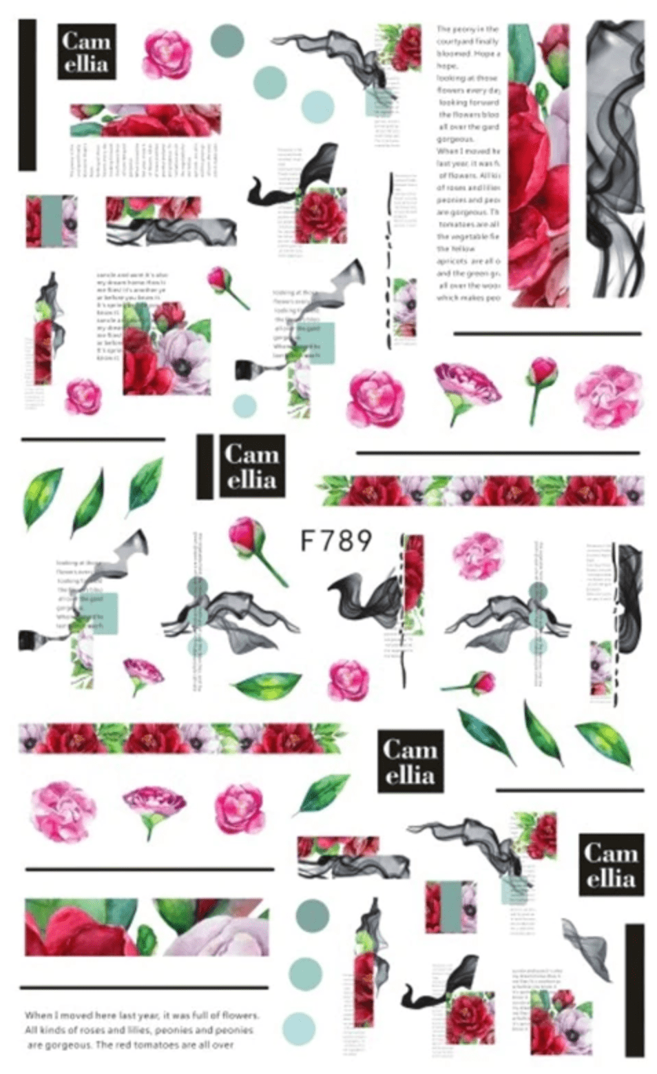 JNBS Nail Sticker Flowers Version 2