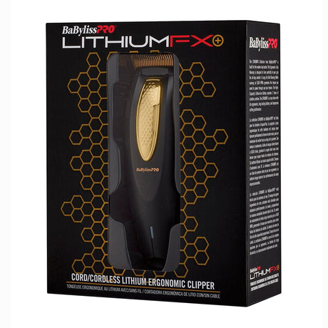 BaBylissPRO Lithium FX Ergonomic Clipper Black FX 673N