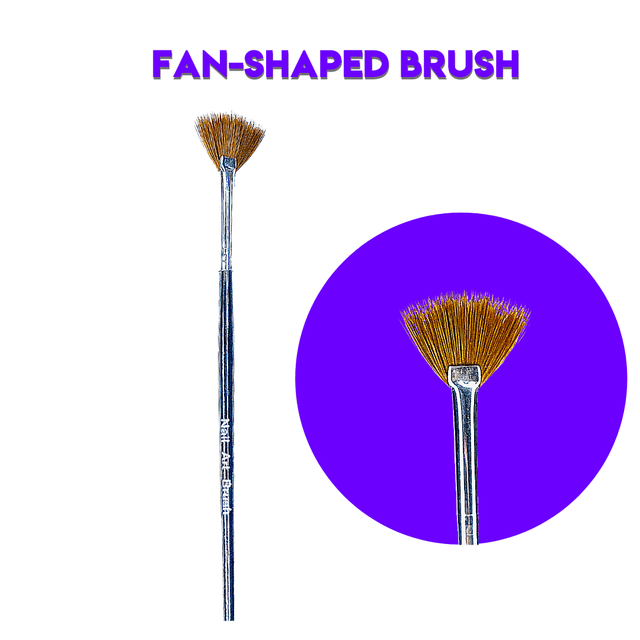 Nail Art Brush - Fan-Shaped Brush (1pc) - Jessica Nail & Beauty Supply - Canada Nail Beauty Supply - Art Brush