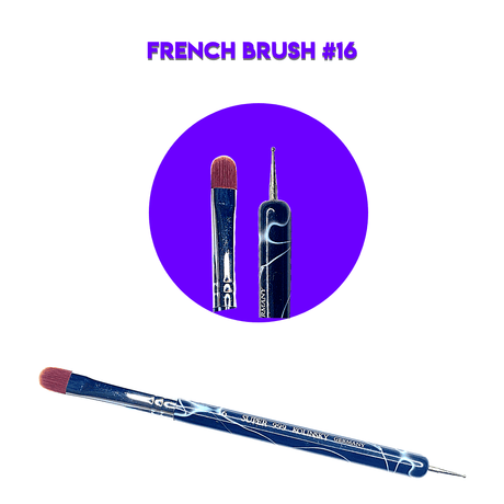 Nail Art Brush - French Brush - BLACK (1pc) - Jessica Nail & Beauty Supply - Canada Nail Beauty Supply - Art Brush