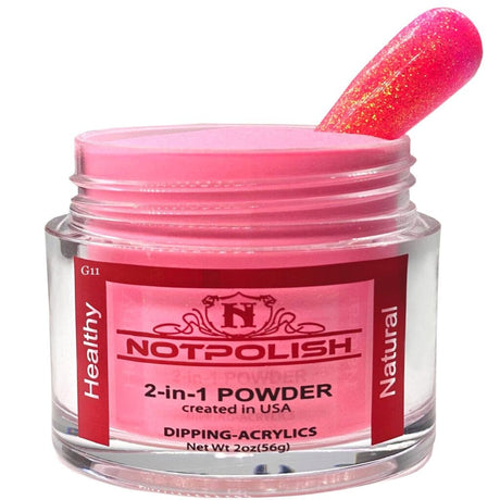 NOTPOLISH 2-in-1 Powder (Glow In The Dark) - G11 Laser Beam - Jessica Nail & Beauty Supply - Canada Nail Beauty Supply - Glow In The Dark