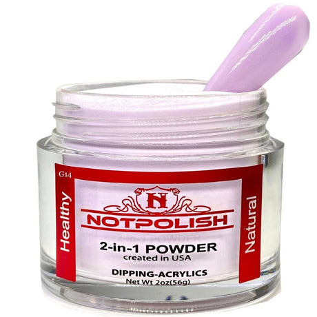 NOTPOLISH 2-in-1 Powder (Glow In The Dark) - G14 Flash Mob - Jessica Nail & Beauty Supply - Canada Nail Beauty Supply - Glow In The Dark