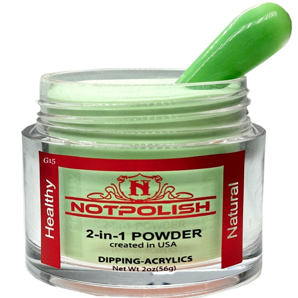 NOTPOLISH 2-in-1 Powder (Glow In The Dark) - G15 Neon Ninjas - Jessica Nail & Beauty Supply - Canada Nail Beauty Supply - Glow In The Dark