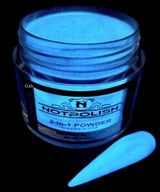 NOTPOLISH 2-in-1 Powder (Glow In The Dark) - G16 Clear Aqua - Jessica Nail & Beauty Supply - Canada Nail Beauty Supply - Glow In The Dark