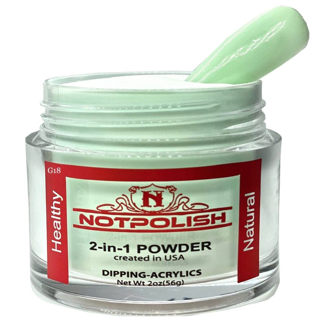 NOTPOLISH 2-in-1 Powder (Glow In The Dark) - G18 Bitter Sweet - Jessica Nail & Beauty Supply - Canada Nail Beauty Supply - Glow In The Dark