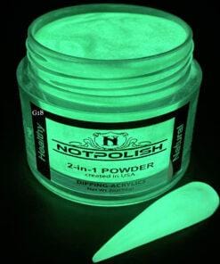 NOTPOLISH 2-in-1 Powder (Glow In The Dark) - G18 Bitter Sweet - Jessica Nail & Beauty Supply - Canada Nail Beauty Supply - Glow In The Dark