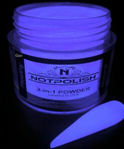 NOTPOLISH 2-in-1 Powder (Glow In The Dark) - G20 I'm A Mess - Jessica Nail & Beauty Supply - Canada Nail Beauty Supply - Glow In The Dark