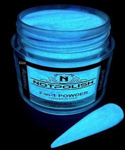 NOTPOLISH 2-in-1 Powder (Glow In The Dark) - G22 High Tide - Jessica Nail & Beauty Supply - Canada Nail Beauty Supply - Glow In The Dark