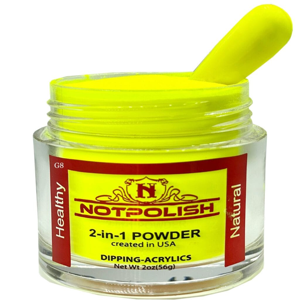 NOTPOLISH 2-in-1 Powder (Glow In The Dark) - G08 Glow Me The Money - Jessica Nail & Beauty Supply - Canada Nail Beauty Supply - Glow In The Dark