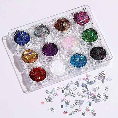 Glitter - Holographic #GC (Set of 12 jars) - Jessica Nail & Beauty Supply - Canada Nail Beauty Supply - Glitter