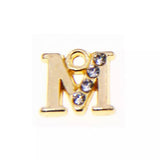 JNBS Nail Piercing Charm 08 Gold Alphabet/ Letter (2pcs)