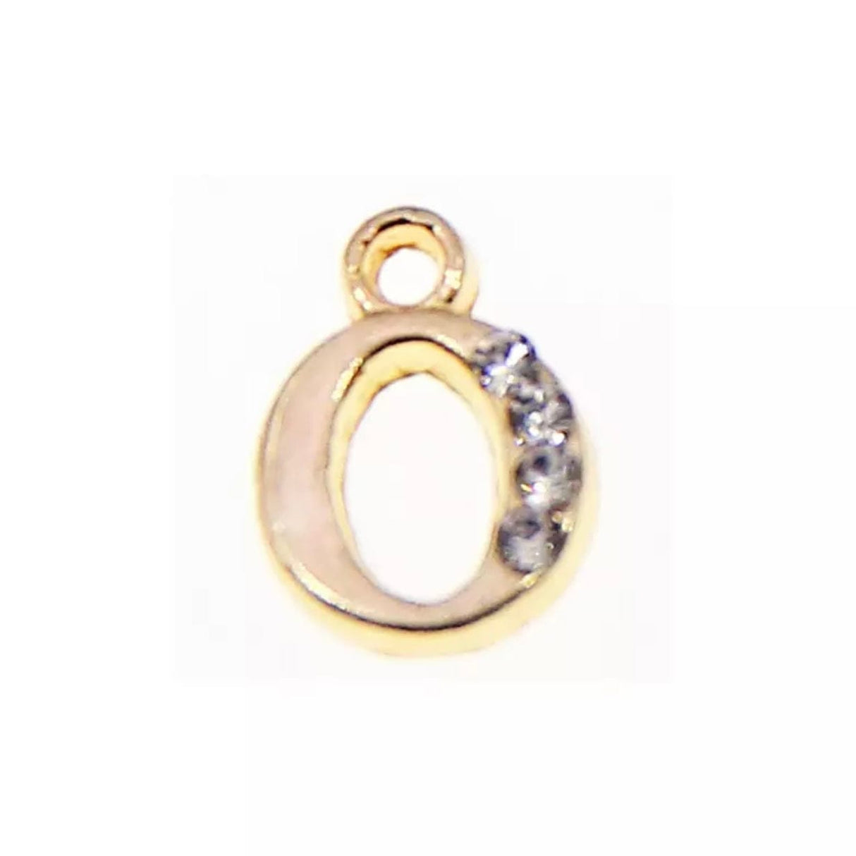 JNBS Nail Piercing Charm 08 Gold Alphabet/ Letter (2pcs)