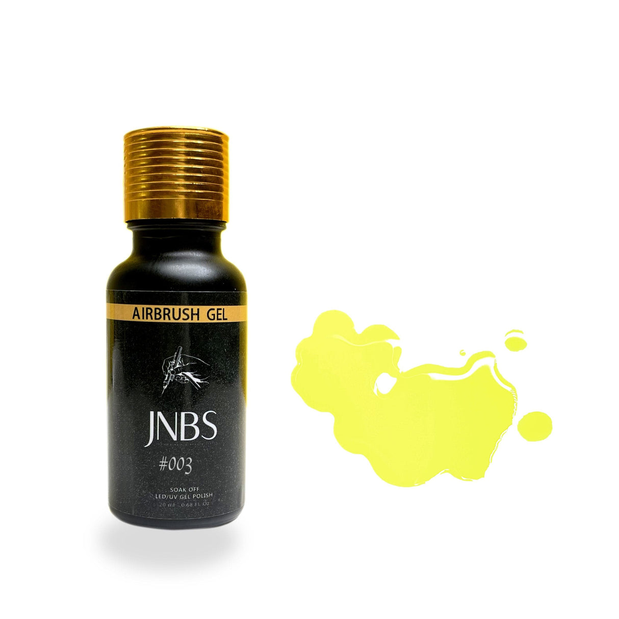 JNBS Airbrush Gel Color Neon 20ml 003 Yellow