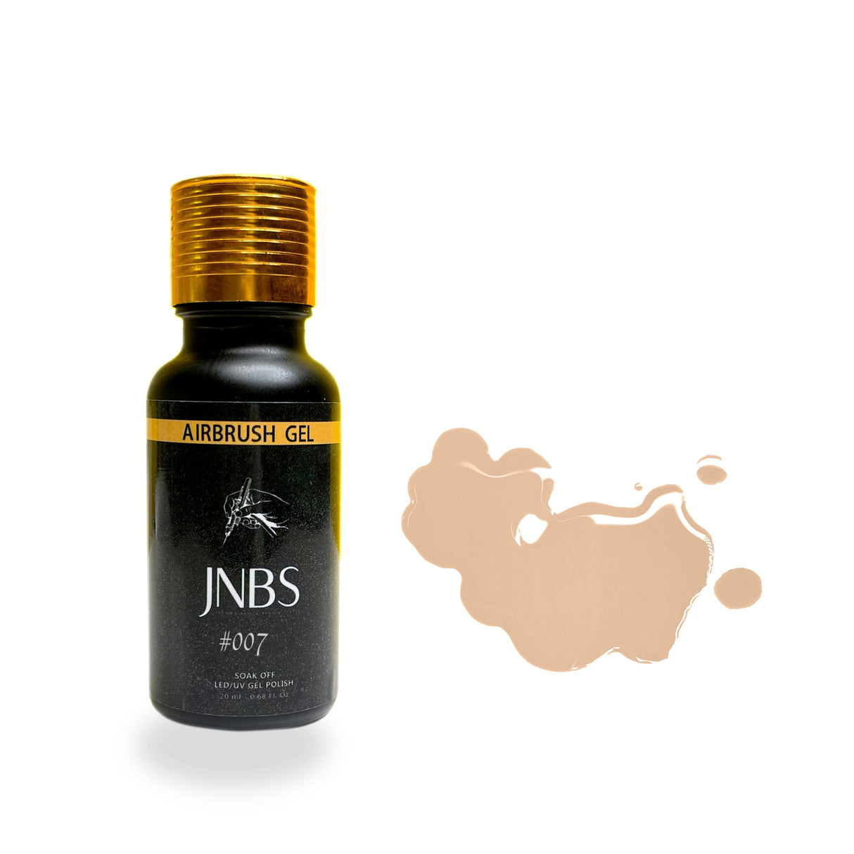 JNBS Airbrush Gel Color Solid 20mL 007 Cappuccino Beige